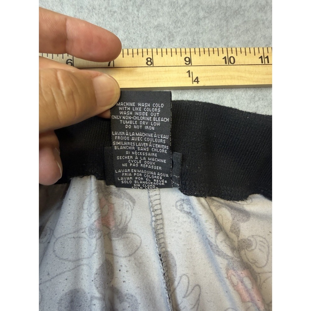 Disney Sleepwear Womens XL Gray Mickey Mouse Print Jogger Pajama Elastic 30x32 - Picture 7 of 7